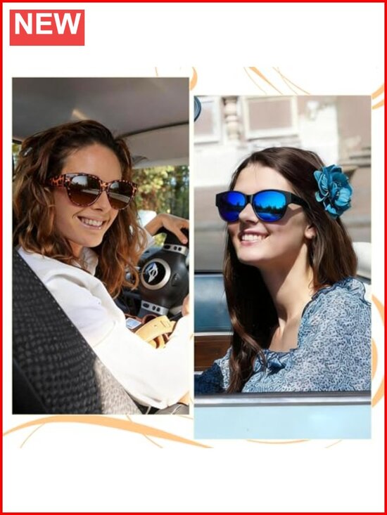 Polarized Cat Eye Fit Over Glasses Sunglasses for Women UV Protection main image 5